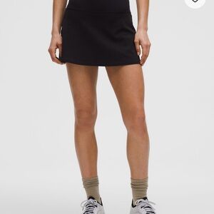 Lululemon Athletica Black Skater Mini Skirt Athletic